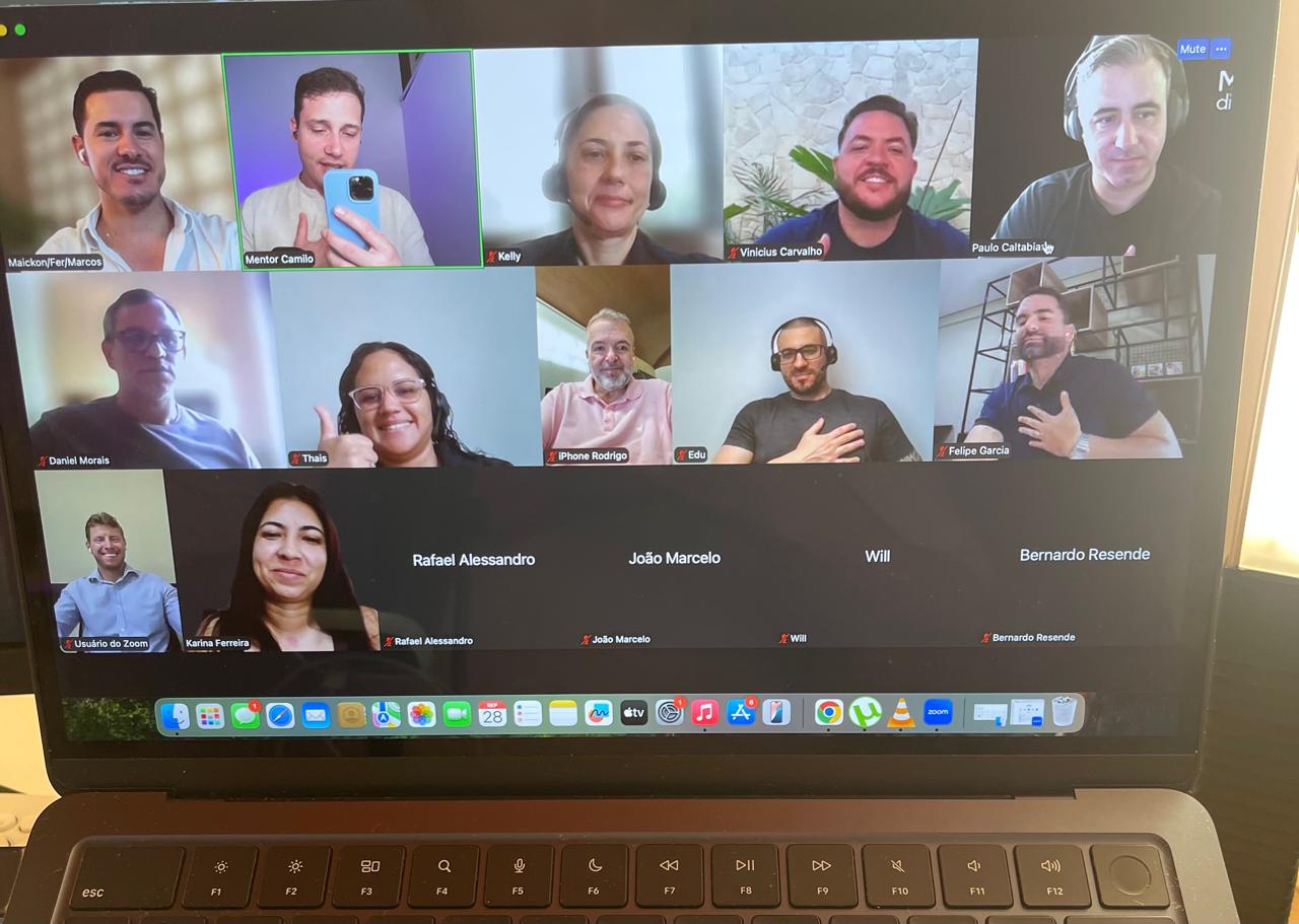 MasterHeart remote corporate sessions with team members participating in guided practice